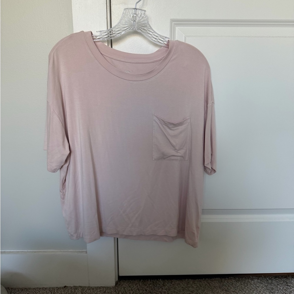 Aerie Light Pink Short Sleeve Tee